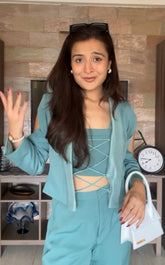 Teal Temptation Turquoise Coord Set