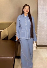 Skyline Blue Jams Coord Set