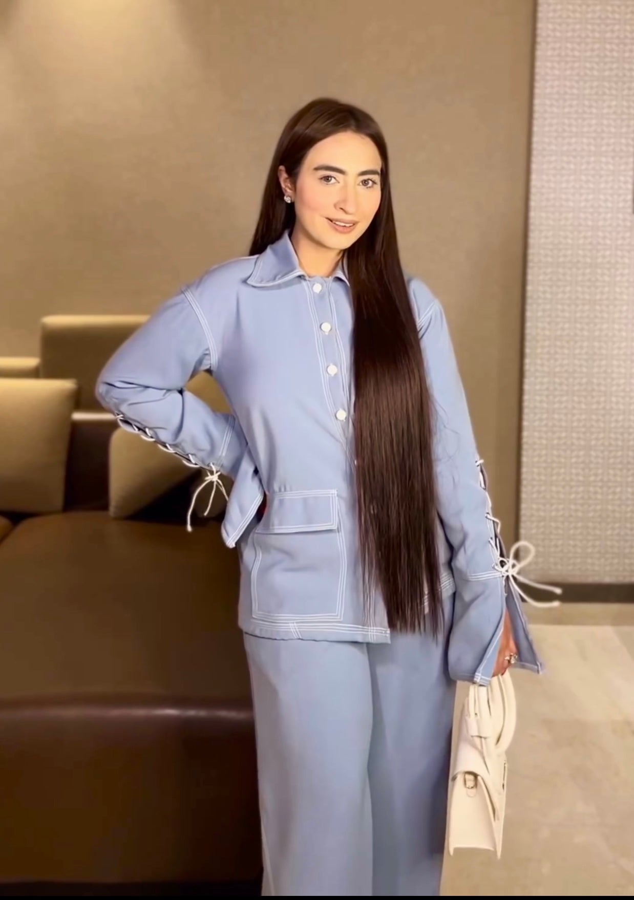 Skyline Blue Jams Coord Set