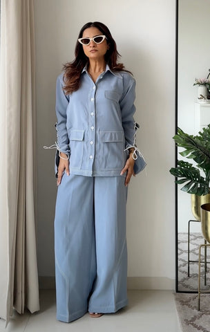 Skyline Blue Jams Coord Set
